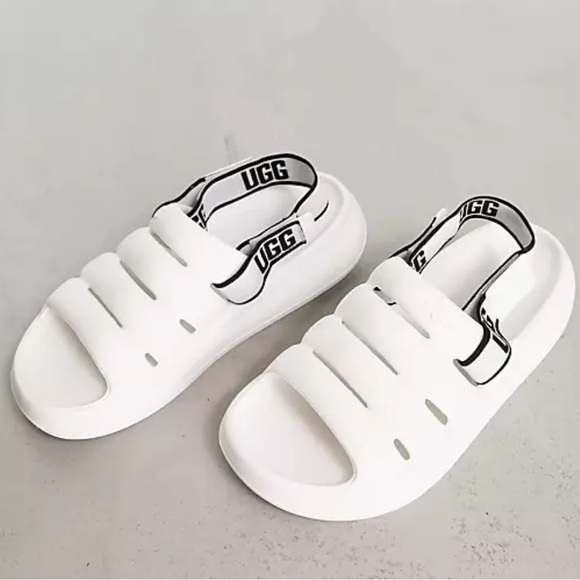 UGG Sport Yeah Logo Slingback Slides - Picture 3 of 4